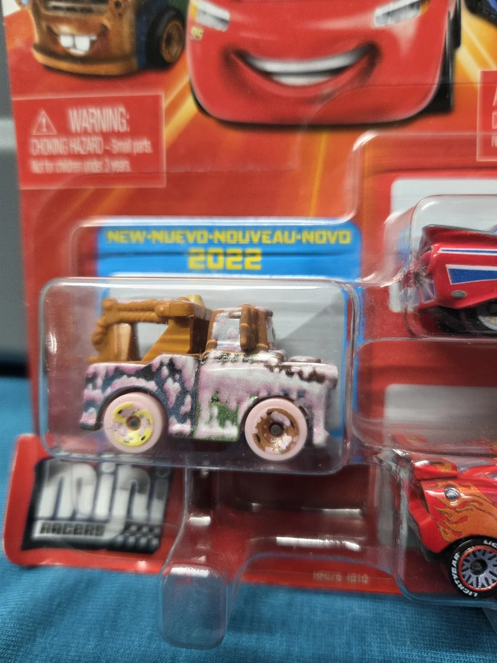 Rare 2021 Disney Pixar Cars Mini Racers 3 Pack Soapy Mater